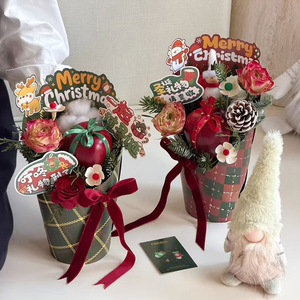 Caja <span class=keywords><strong>de</strong></span> Embalaje para Ramo <span class=keywords><strong>de</strong></span> Flores Navideñas Blancas, Cajas <span class=keywords><strong>de</strong></span> Regalo <span class=keywords><strong>de</strong></span> <span class=keywords><strong>Cartón</strong></span> Personalizadas para Arreglos Florales Navideños, Cestas <span class=keywords><strong>de</strong></span> Regalo - Product Image 3