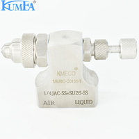Buse d'atomisation à air biphasée KUMEA à entrée supérieure, capuchon d'air remplaçable, buse de brumisation industrielle en acier inoxydable