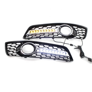 <span class=keywords><strong>Calandre</strong></span> antibrouillard avec feu LED, grille avant en nid d'abeille pour <span class=keywords><strong>Audi</strong></span> <span class=keywords><strong>A3</strong></span>, <span class=keywords><strong>2007</strong></span>, 2008, 2009, 2010, 2011, 2012 - Product Image 5