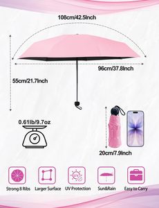 Paraguas Recto Personalizado al por Mayor con Logotipo, Resistente al Viento y a la Lluvia, para Hombre y Mujer, Sombrilla para Sol y Lluvia, Paraguas de Golf con Funda Impermeable - Product Image 5