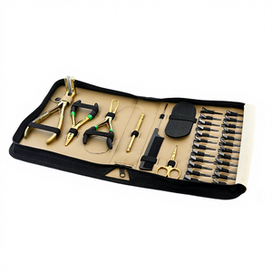 Hair Extension Installation Tool Kit with 3 Hole Nano Bead <b>Crimping</b> Plier, Loop Threader, Thread Trimmer Scissors and Sectioning - Product Image 1