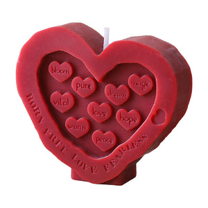 Vela Aromática en Forma de Corazón, Vela de Cera de Soya sin Humo, Regalo Creativo para el Día de San Valentín, Caja de Recuerdo - Product Image 4
