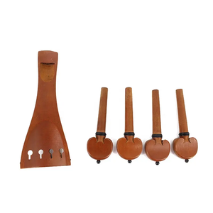 Accessoires pour <span class=keywords><strong>violon</strong></span> en bois <span class=keywords><strong>de</strong></span> jujube 4/4 3/4 1/2 1/4 1/8, ensemble <span class=keywords><strong>de</strong></span> pièces <span class=keywords><strong>de</strong></span> <span class=keywords><strong>violon</strong></span> avec incrustation <span class=keywords><strong>de</strong></span> nacre, mentonnière, cordier, chevilles et bouton <span class=keywords><strong>de</strong></span> cordier - Product Image 4