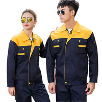 Combinaison de travail industrielle respirante en polyester TC80/20 à manches longues, vêtements de travail de soudage, vêtements de sécurité pour mineurs personnalisés