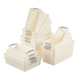 Plastic <b>Storage</b> <b>Baskets</b> Rectangle Eco-Friendly Desktop Kitchen Toy Organizers - Product Image 1