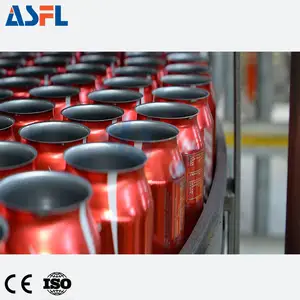 Jus de canette en aluminium automatique d'usine/eau pétillante/machine de remplissage de bière de boissons non alcoolisées de cola