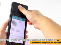 PDA Robusta Inalámbrica Android 4G con Escáner de Códigos QR 1D y 2D, Terminal de Datos Móvil, Escáner de Huellas Dactilares FAP30