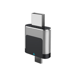 อะแดปเตอร์ Wireless CarPlay สำหรับ Apple Android Auto 2 in 1 กล่องสมาร์ทคาร์ สีเงิน สีดำ พร้อมช่องเสียบ USB-C - Product Image 1
