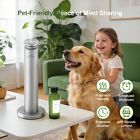 Diffuseur de parfum intelligent USB en métal pour hôtel et maison, avec application, désodorisant longue durée pour usage intérieur