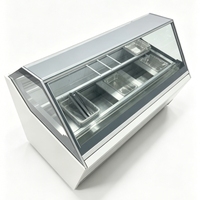 Vitrine Réfrigérée Commerciale pour Crèmes Glacées – Équipement de Réfrigération pour Comptoir de Comptoir de Vente pour Magasin de Desserts – Offre Spéciale