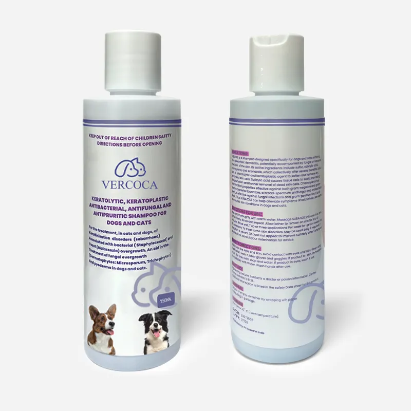 Hundschampoo Hersteller medizinisches Hundschampoo 250 ml PE-Flasche anti-Herzreiz und gegen Flöhe und Zecken medizinisches Shampoo für Hunde