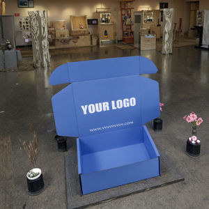 Boîtes d'expédition personnalisées de haute qualité boîte <span class=keywords><strong>aux</strong></span> <span class=keywords><strong>lettres</strong></span> à fermeture éclair ondulée feuille de stratification mate moderne différent bougie Art carton - Product Image 1