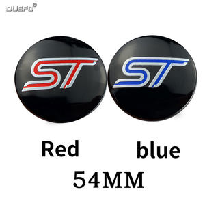 Couvercle de <span class=keywords><strong>jante</strong></span> de capuchon de <span class=keywords><strong>moyeu</strong></span> central de roue de voiture de 54mm pour FORD ST Focus x 2 3 Kuga FIESTA MONDEO Auto accessoires de voiture style - Product Image 2