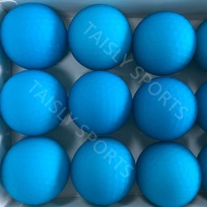 Bola latihan Golf 2 lapisan dalam/luar ruangan, bola latihan ayun karet berwarna terang - Product Image 4