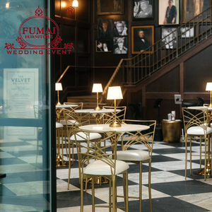 ชุดโต๊ะบาร์ค็อกเทลสแตนเลสหรูหราเฟอร์นิเจอร์ปาร์ตี้ - Product Image 4