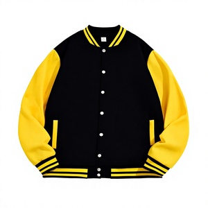 Blouson universitaire unisexe inspiré du style Letterman, décontracté, à fermeture boutonnée, coupe douce et confortable, détails côtelés, pour le quotidien et le streetwear - Product Image 1