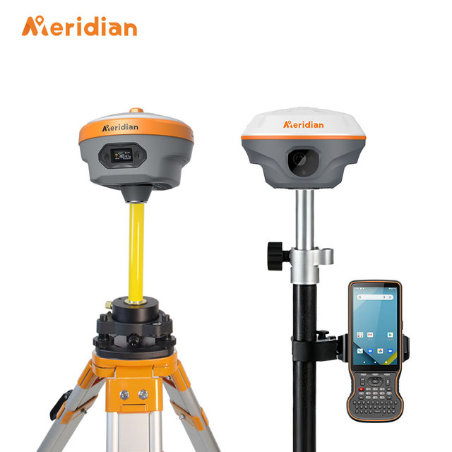 Meridian M20L& MBase Laser RTK AR stakeout Dual cameras visual  120° IMU GNSS RTK High Precision Receiver Surveying GPS