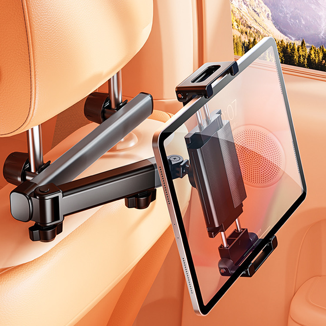 Trending Products Aluminium Alloy 360 Degree Rotating Rear Pillow Tablet Car Headrest Mount New Arrivals Flexible Desk