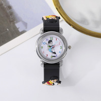 Montre pour enfants à thème football 3D, mode et loisirs, bracelet en silicone, montres pour enfants mignonnes et amusantes