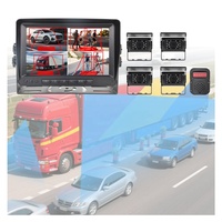 Système de sécurité vidéo à 360 degrés avec moniteur LCD BSD 7 pouces pour caméra de recul de camion et voiture AHD MDVR
