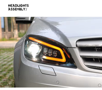 Phare Ensemble Complet Pour Benz Classe C W204 Phare Plug and Play Halogène Mise À Niveau 08-11 GT Style Avant Lampe