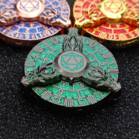 Vente en gros 7-en-1 Dés de roulette en métal sculpté Spinner Jeu de RPG Cadeau de décompression avec logo personnalisé Dés gyroscopiques