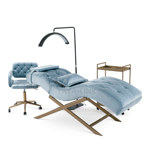 Table de soin de luxe moderne pour salon de beauté, lit d'extension de cils incurvé sur mesure - Product Image 4