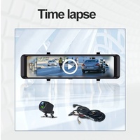 Caméra de tableau de bord GPS portable intelligente à double objectif IPS 1G pour voiture, grand angle 170°, WiFi, Cloud DVR, contrôle par application, vision nocturne, écran tactile, enregistrement en boucle