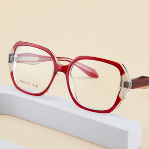 Montures de lunettes œil-de-chat Tr90 87204 avec protection anti-lumière bleue, branches en acétate, pont moyen, lunettes optiques unisexe - Product Image 1