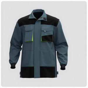 Ensemble de vêtements de travail pour hommes, salopette imperméable avec veste, multi-poches, col montant, polyester, vêtements de neige - Product Image 3