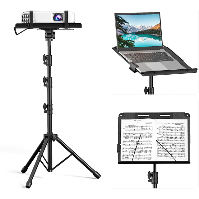 Lightweight Portable Flexible Laptop Floor Stand Cooling Tray Tripod Display Perforation-free Projector Stand
