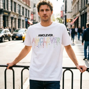 Camiseta de Hombre AMCLEVER, 305gsm, Manga Corta, Estilo Urbano, Talla Grande, Verano, Venta al Por Mayor - Product Image 5