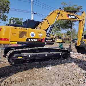 รถขุดตีนตะขาบ Sany 215C มือสอง คุณภาพการผลิตใหม่ ขนาด 21 ตัน รุ่น SY215C ระบบไฮดรอลิกหนัก ปั๊ม Kawasaki เครื่องยนต์มิตซูบิชิ สภาพดี - Product Image 5