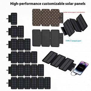 Logo personnalisé 4 panneaux solaires Batterie solaire 30000mah Chargeur solaire pour voiture 36800mah 50000mah - Product Image 3