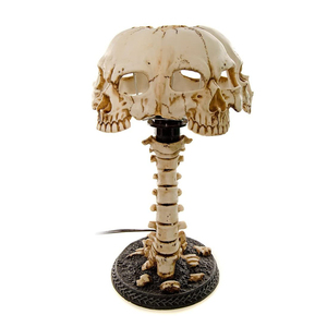 Ngà Trắng nhựa trang trí xương sống Bảng Máy tính để bàn LED Skull đèn - Product Image 3