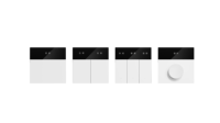 Interrupteur rotatif créatif à intensité variable 100-240V BT5.0 SIG Mesh avec fil neutre, contrôleur mural intelligent LED de luminosité et température de couleur (CCT) SQ PRO