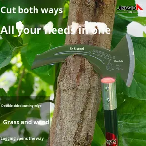 Jingsida Outil spécial pour <span class=keywords><strong>l</strong></span>'extérieur <span class=keywords><strong>Faux</strong></span> à long manche en acier au manganèse épaissi pour couper les tiges de maïs et couper <span class=keywords><strong>l</strong></span>'<span class=keywords><strong>herbe</strong></span> - Product Image 5