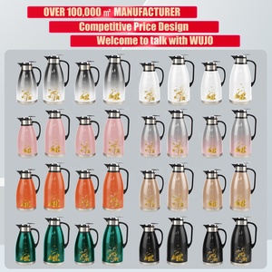 Nhà Sản Xuất 2L 3L Mẫu Miễn Phí Biểu Tượng Tùy Chỉnh Hoa Decal Cà Phê Nồi Phích Đôi Tường Thép Không Gỉ Bình Chân Không - Product Image 5