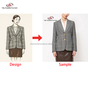 รับผลิตเสื้อผ้าสตรีแบบ OEM ODM คุณภาพสูง ดีไซน์ทันสมัย ผลิตจำนวนน้อยได้ ชุดทำงาน ชุดสูทลำลอง แจ็คเก็ตฤดูหนาว ตัดเย็บตามสั่ง - Product Image 2