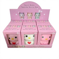 Nouveau Jouet Squishy Géant Monstre Alien Rose Bear, Jouet à Presser Doux, Jouet Super Décompressant en Forme de Toast