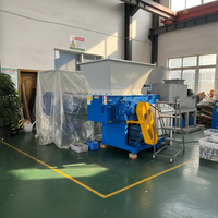Broyeur de plastique à un seul arbre pour le recyclage des déchets PE PP HDPE LDPE