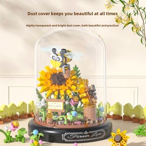 บล็อกไมโครรูปดอกไม้ขายส่ง ชุดตัวต่อ DIY สำหรับตกแต่งโต๊ะ ของเล่นเสริมพัฒนาการ ของขวัญ รับทำโลโก้ OEM - Product Image 4