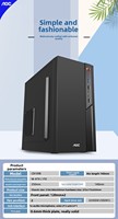Personnalisation d'usine, nouveau boîtier d'ordinateur de bureau vide, compatible avec les cartes mères Matx/Itx, USB30 frontal, Chrome OS, noir, SPCC
