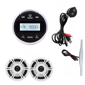 Popular Marine Audio Kit Bundle <b>Stereo</b> Radio MP3 Player and Coax Speakers' Waterproof Speakers BT Yacht Boat ATV - Product Image 4