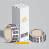 Etiqueta Adhesiva con Código QR Holográfico 3D Personalizado, Anti-Falsificación, Raspable, Impresora de Etiquetas de Embalaje Premium