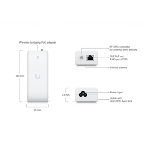 Ubiquiti UDB-Pro IoT Switch Sector, Switch PoE Gigabit, Puente/Relé Inalámbrico, UniFi, UBNT Ubiquiti UDB-Pro IoT Switch W1341 - Product Image 1