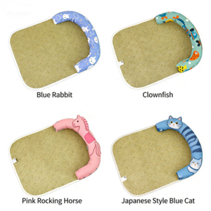 <span class=keywords><strong>2026</strong></span> Bestseller Kühlmatte für Haustiere mit Nackenkissen Rattan-Geflecht Rutschfeste Sommer-Kühlunterlage Universal für Mittelgroße Hunde und Katzen - Product Image 5