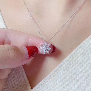 Collana con Ciondolo a Fiore Fresco per Donne, Stile Francese, Catena per Maglione, Gioielli alla Moda - Product Image 4