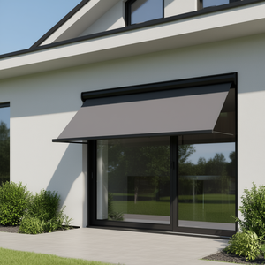 Anthracite Retractable Side Awning 55.1x393.7 Door <b>Window</b> <b>Screen</b> - Product Image 2