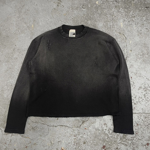 T-shirt Termica Streetwear Personalizzata a Maniche Lunghe in Maglia Waffle con Effetto Lavaggio Acido, <span class=keywords><strong>Abbigliamento</strong></span> <span class=keywords><strong>Retrò</strong></span> - Produttore - Product Image 5